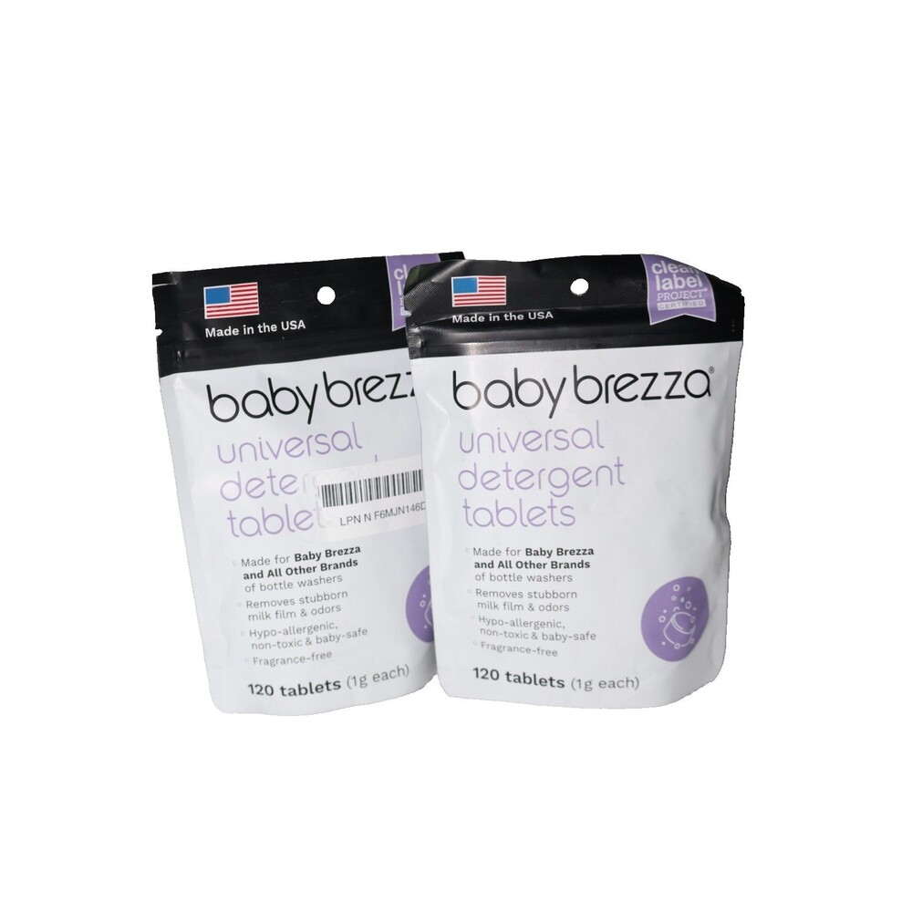 Baby Brezza Universal Detergent Tablets 120 Count 2 Pack Bottle Washer Sealed